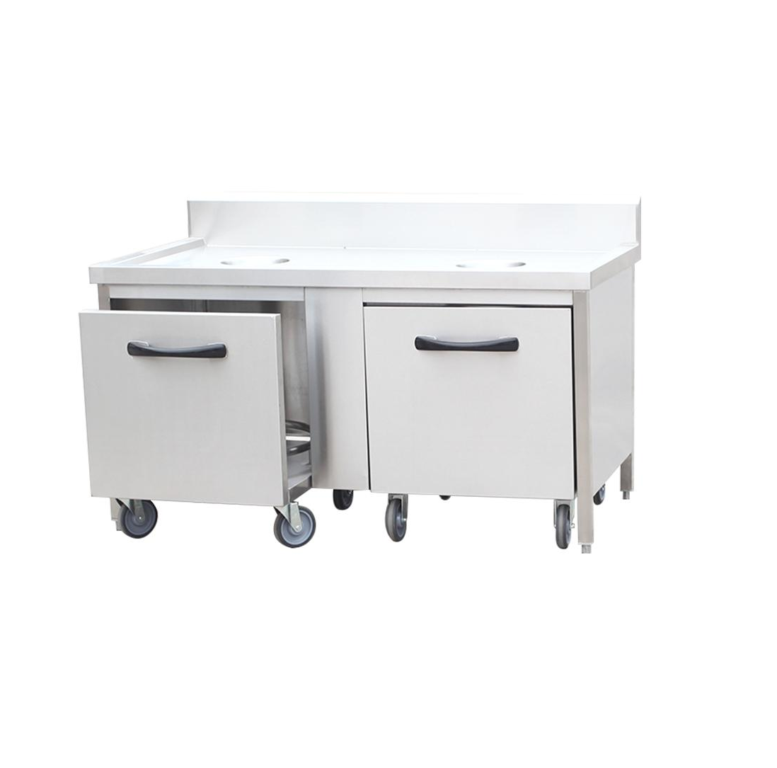 双孔残食回收柜连桶车